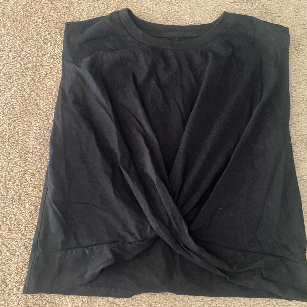 Twist front crop top